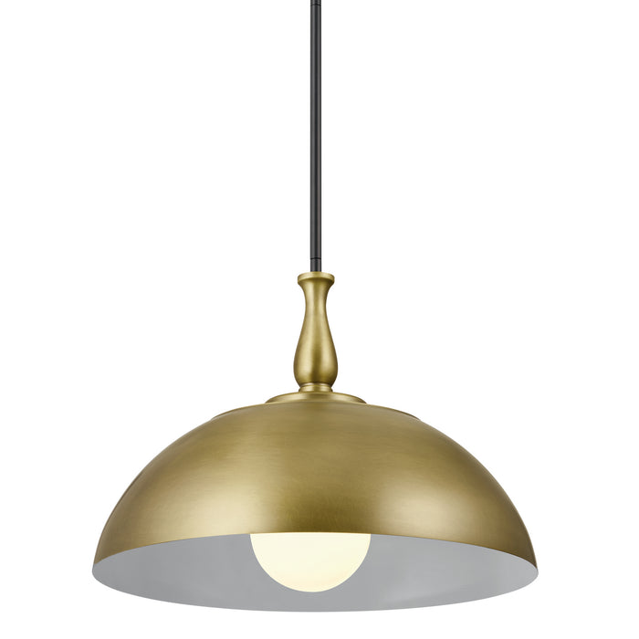 Myhouse Lighting Kichler - 52477NBR - One Light Pendant - Fira - Natural Brass