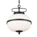 Myhouse Lighting Kichler - 52478BKT - Two Light Pendant - Opal - Textured Black