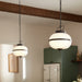 Myhouse Lighting Kichler - 52478BKT - Two Light Pendant - Opal - Textured Black