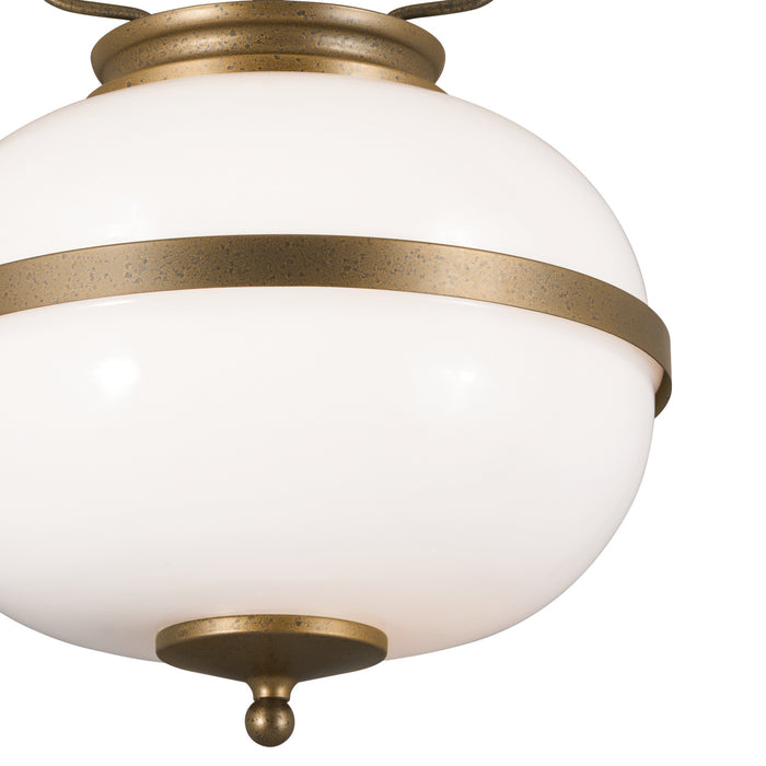 Myhouse Lighting Kichler - 52478CHZ - Two Light Pendant - Opal - Character Bronze