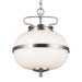 Myhouse Lighting Kichler - 52478CLP - Two Light Pendant - Opal - Classic Pewter