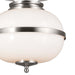 Myhouse Lighting Kichler - 52478CLP - Two Light Pendant - Opal - Classic Pewter