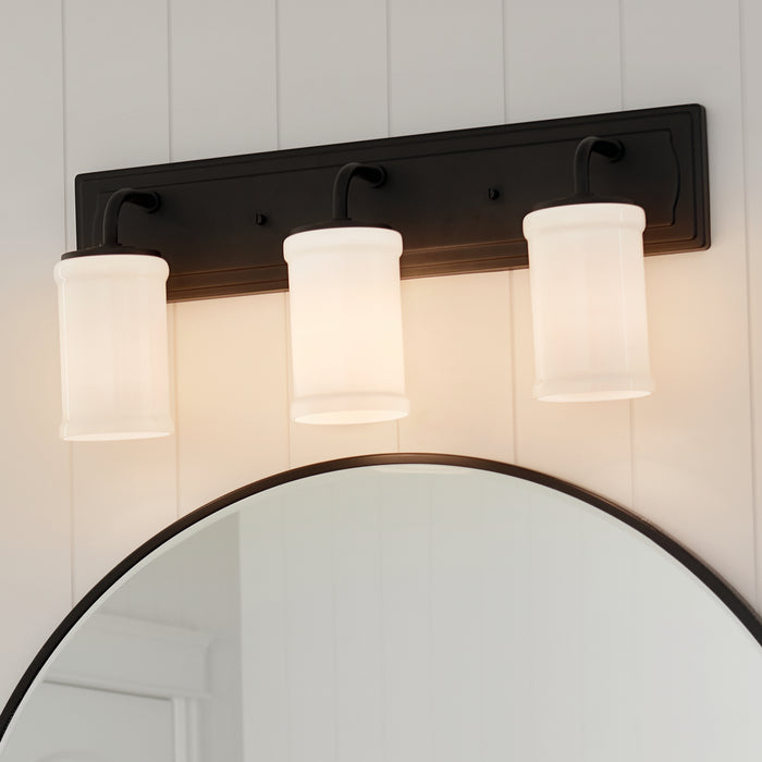 Myhouse Lighting Kichler - 55131BKT - Three Light Bath - Vetivene - Textured Black