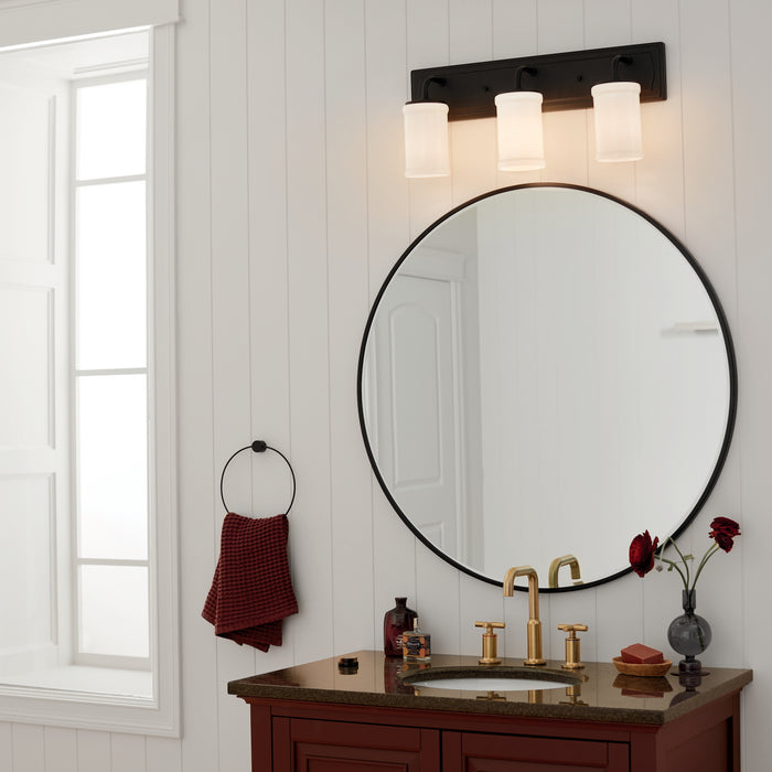 Myhouse Lighting Kichler - 55131BKT - Three Light Bath - Vetivene - Textured Black