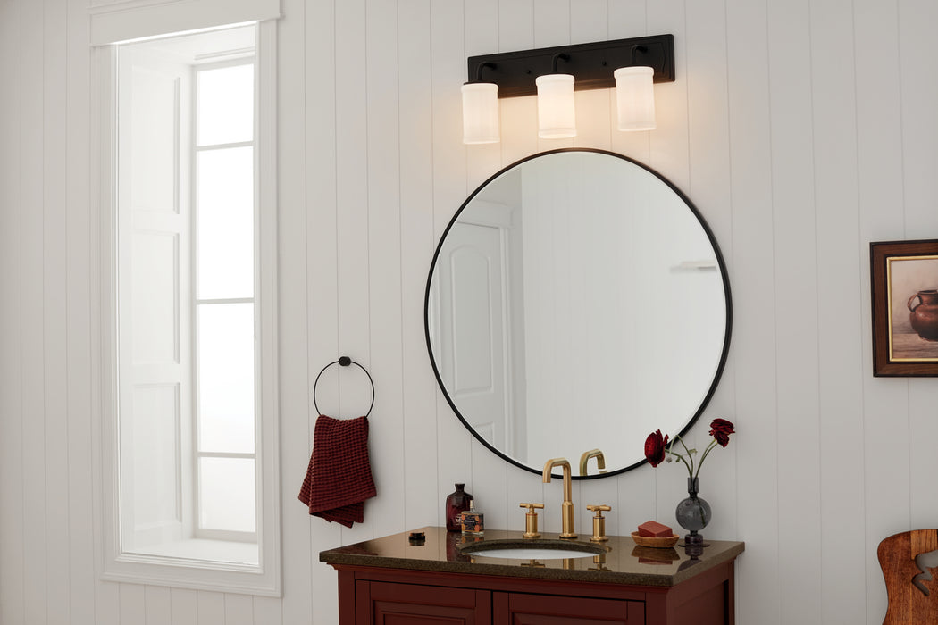 Myhouse Lighting Kichler - 55131BKT - Three Light Bath - Vetivene - Textured Black