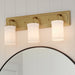 Myhouse Lighting Kichler - 55131NBR - Three Light Bath - Vetivene - Natural Brass