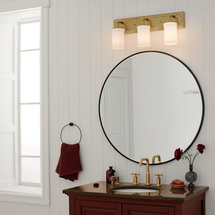 Myhouse Lighting Kichler - 55131NBR - Three Light Bath - Vetivene - Natural Brass