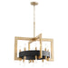 Myhouse Lighting Cyan - 11268 - 16 Light Chandelier - Noir / Aged Brass