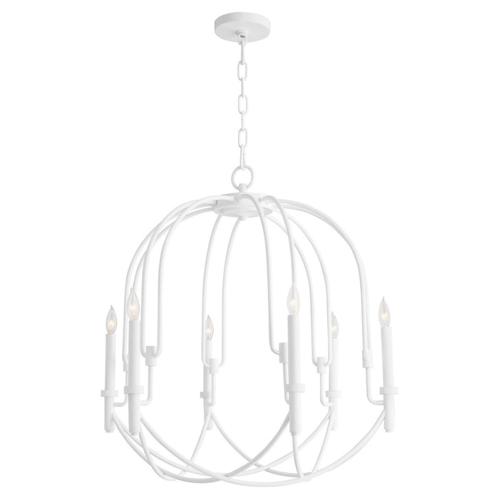 Myhouse Lighting Cyan - 11386 - Six Light Pendant - Linari - Studio White