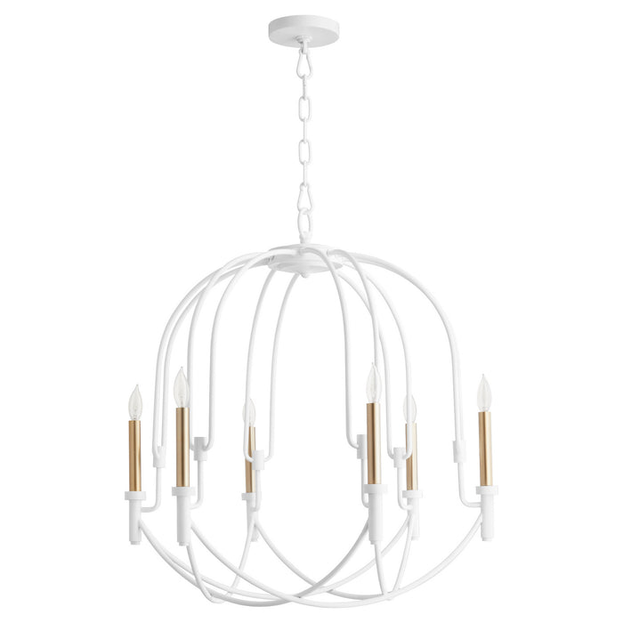 Myhouse Lighting Cyan - 11386 - Six Light Pendant - Linari - Studio White