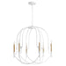 Myhouse Lighting Cyan - 11386 - Six Light Pendant - Linari - Studio White