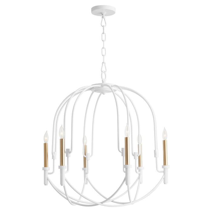 Myhouse Lighting Cyan - 11386 - Six Light Pendant - Linari - Studio White