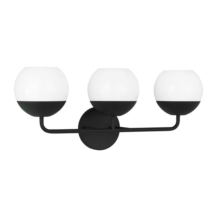 Myhouse Lighting Visual Comfort Studio - 4468103-112 - Three Light Bath Vanity - Alvin - Midnight Black