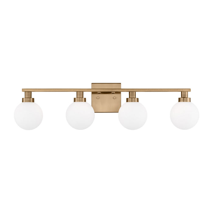 Myhouse Lighting Visual Comfort Studio - 4461604-848 - Four Light Bath Vanity - Clybourn - Satin Brass