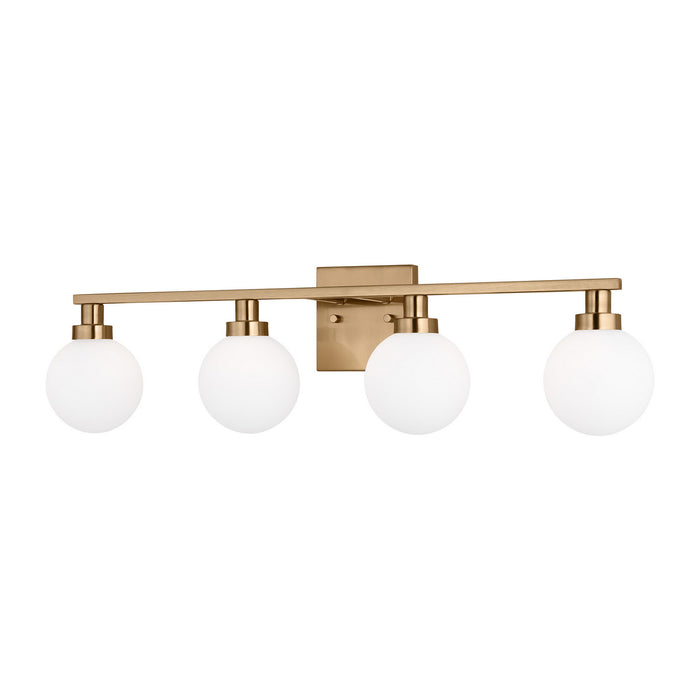 Myhouse Lighting Visual Comfort Studio - 4461604-848 - Four Light Bath Vanity - Clybourn - Satin Brass