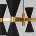 Myhouse Lighting Visual Comfort Studio - AEC1068MBK - Eight Light Chandelier - Albertine - Midnight Black