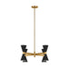 Myhouse Lighting Visual Comfort Studio - AEC1078MBK - Eight Light Chandelier - Albertine - Midnight Black