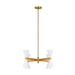 Myhouse Lighting Visual Comfort Studio - AEC1078MWT - Eight Light Chandelier - Albertine - Matte White