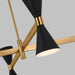 Myhouse Lighting Visual Comfort Studio - AEC1088MBK - Eight Light Chandelier - Albertine - Midnight Black