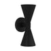 Myhouse Lighting Visual Comfort Studio - AEO1002TXB - Two Light Outdoor Wall Sconce - Albertine - Textured Black