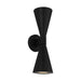 Myhouse Lighting Visual Comfort Studio - AEO1012TXB - Two Light Outdoor Wall Sconce - Albertine - Textured Black