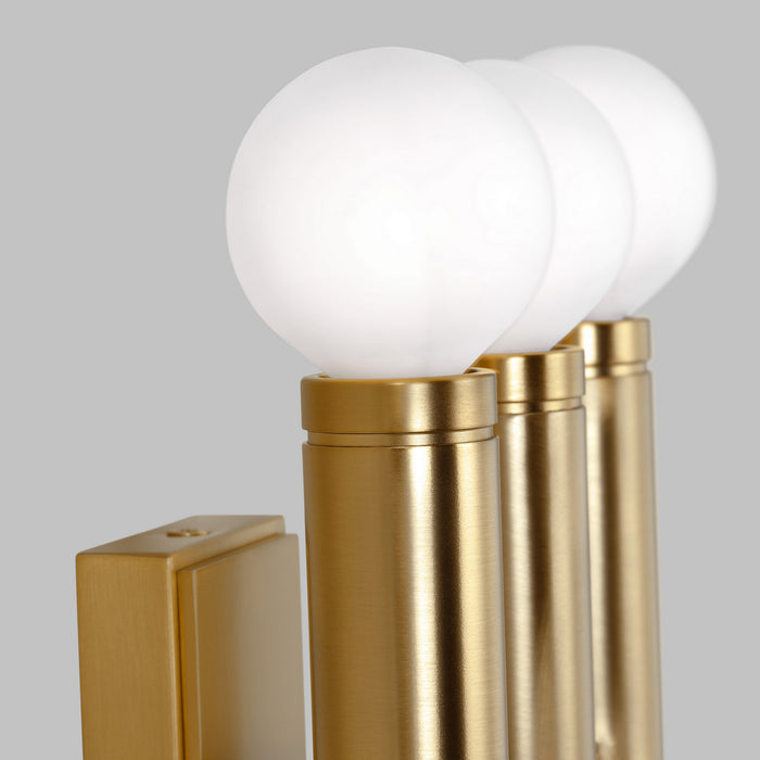 Myhouse Lighting Visual Comfort Studio - TW1146BBS - Six Light Wall Sconce - Beckham Modern - Burnished Brass