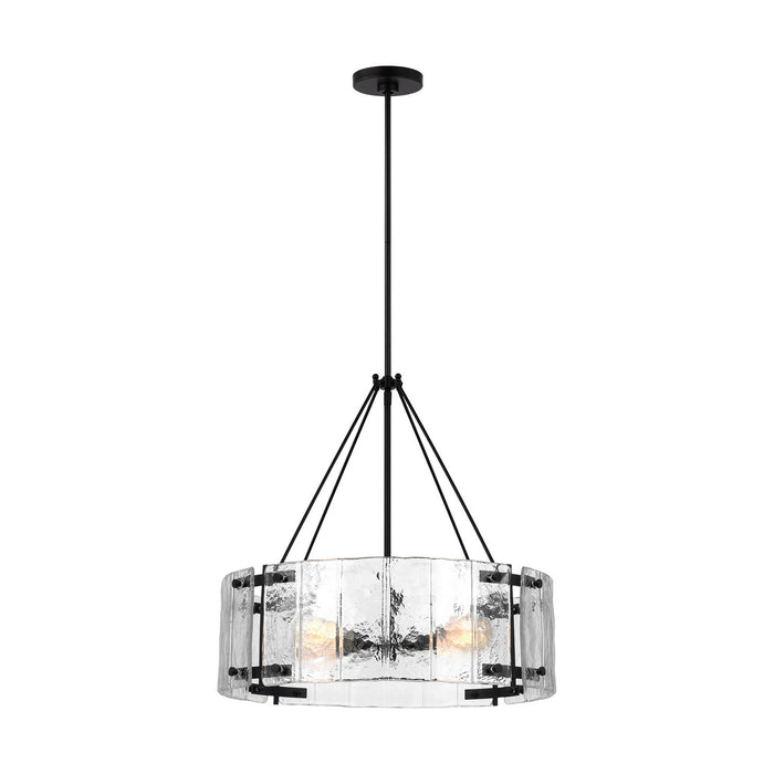 Myhouse Lighting Visual Comfort Studio - AP1234AI - Four Light Chandelier - Calvert - Aged Iron