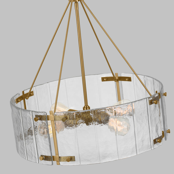 Myhouse Lighting Visual Comfort Studio - AP1234BBS - Four Light Chandelier - Calvert - Burnished Brass