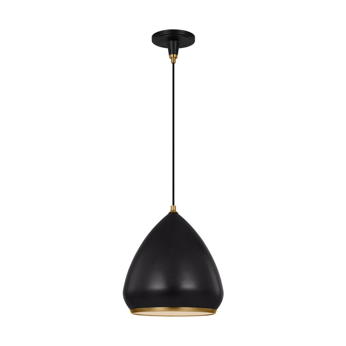 Myhouse Lighting Visual Comfort Studio - TP1121AIBBS - One Light Pendant - Clasica - Aged Iron