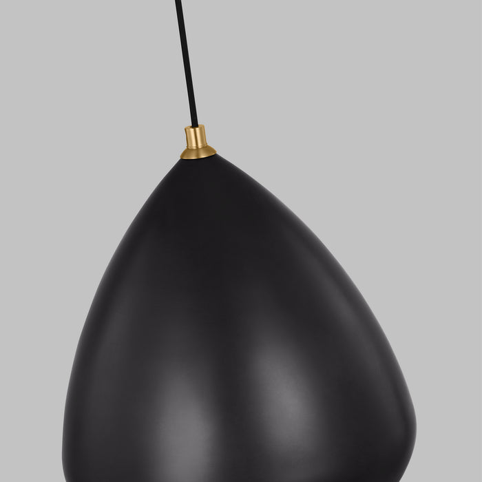 Myhouse Lighting Visual Comfort Studio - TP1121AIBBS - One Light Pendant - Clasica - Aged Iron