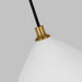 Myhouse Lighting Visual Comfort Studio - TP1121MWTBBS - One Light Pendant - Clasica - Matte White