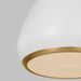 Myhouse Lighting Visual Comfort Studio - TP1121MWTBBS - One Light Pendant - Clasica - Matte White