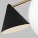 Myhouse Lighting Visual Comfort Studio - AEC1094MBKBBS - Four Light Chandelier - Cosmo - Midnight Black and Burnished Brass