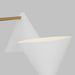 Myhouse Lighting Visual Comfort Studio - AEC1114MWTBBS - Four Light Chandelier - Cosmo - Matte White and Burnished Brass