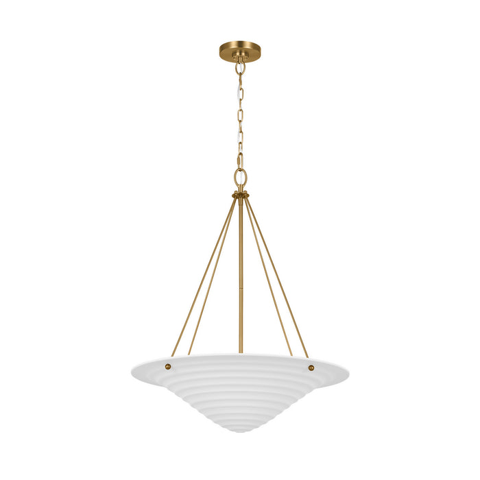 Myhouse Lighting Visual Comfort Studio - AP1224TXW - Four Light Pendant - Dosinia - Textured White