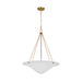 Myhouse Lighting Visual Comfort Studio - AP1224TXW - Four Light Pendant - Dosinia - Textured White