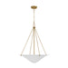 Myhouse Lighting Visual Comfort Studio - AP1224TXW - Four Light Pendant - Dosinia - Textured White