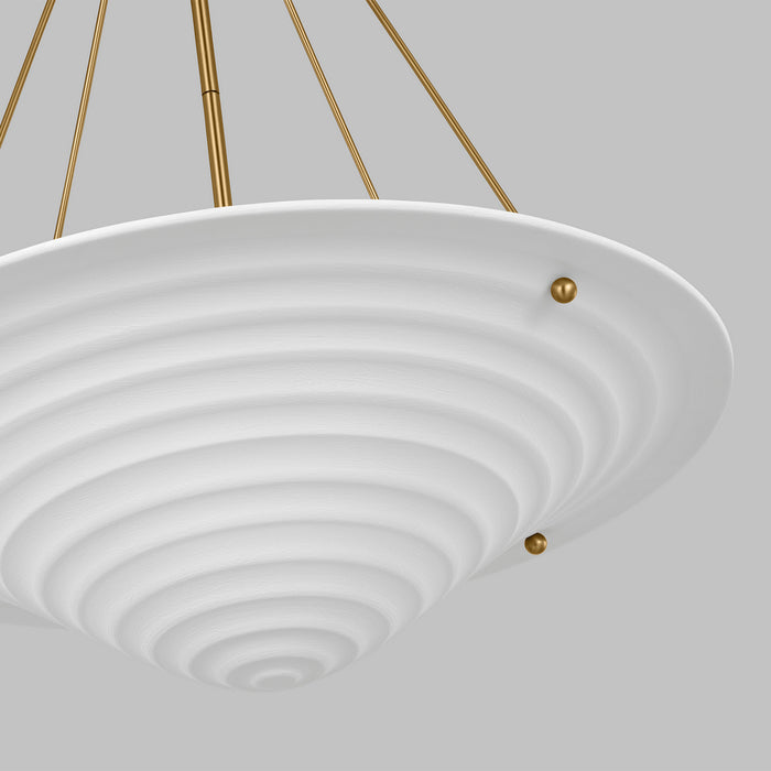 Myhouse Lighting Visual Comfort Studio - AP1224TXW - Four Light Pendant - Dosinia - Textured White