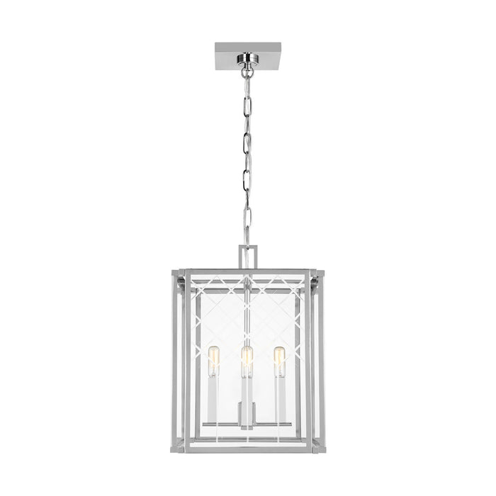 Myhouse Lighting Visual Comfort Studio - AC1134PN - Four Light Pendant - Erro - Polished Nickel