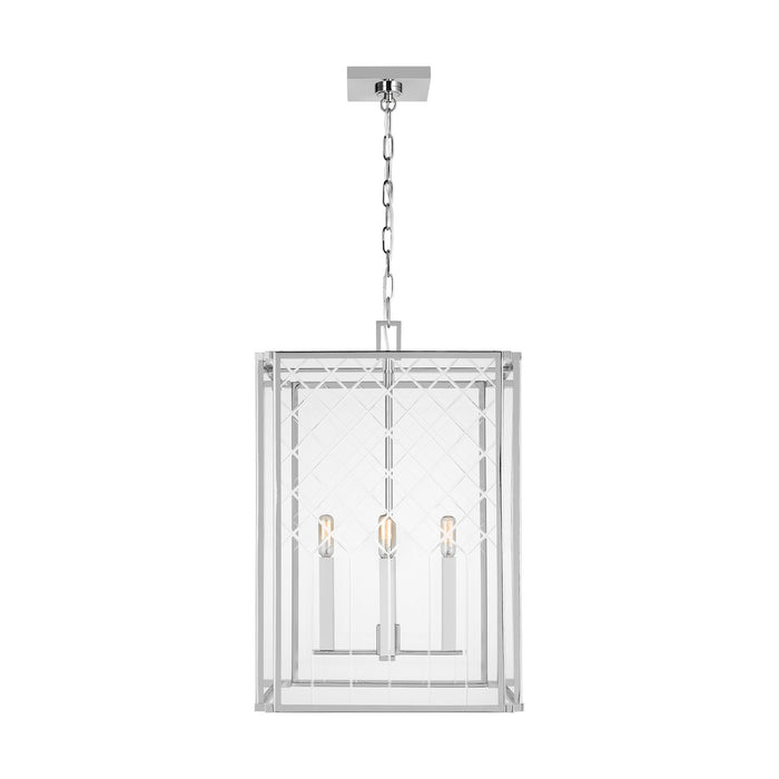 Myhouse Lighting Visual Comfort Studio - AC1144PN - Four Light Pendant - Erro - Polished Nickel