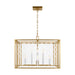 Myhouse Lighting Visual Comfort Studio - AC1158BBS - Eight Light Pendant - Erro - Burnished Brass