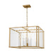 Myhouse Lighting Visual Comfort Studio - AC1158BBS - Eight Light Pendant - Erro - Burnished Brass