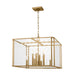 Myhouse Lighting Visual Comfort Studio - AC1158BBS - Eight Light Pendant - Erro - Burnished Brass