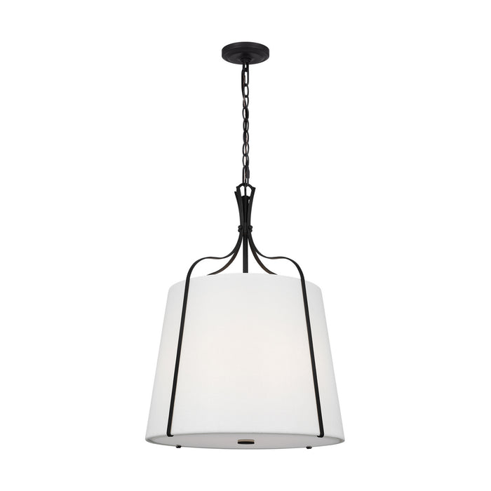 Myhouse Lighting Visual Comfort Studio - AP1253SMS - Three Light Pendant - Leander - Smith Steel