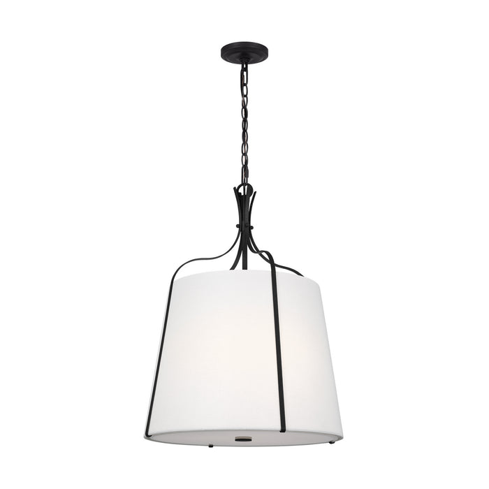 Myhouse Lighting Visual Comfort Studio - AP1253SMS - Three Light Pendant - Leander - Smith Steel