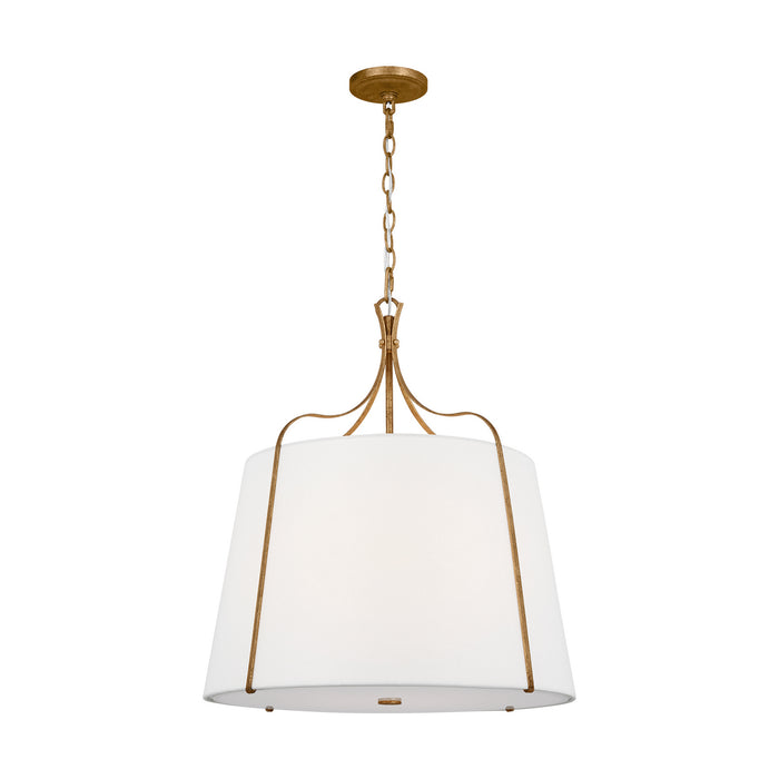 Myhouse Lighting Visual Comfort Studio - AP1264ADB - Four Light Pendant - Leander - Antique Gild