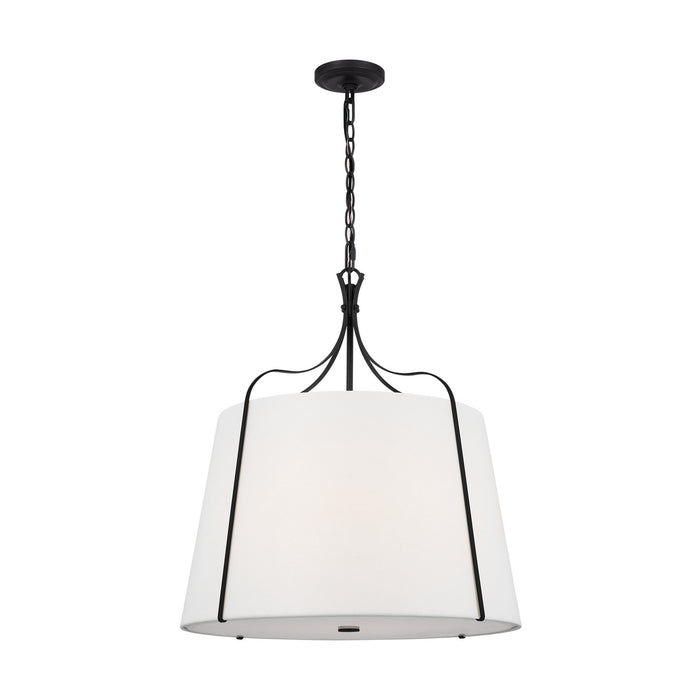 Myhouse Lighting Visual Comfort Studio - AP1264SMS - Four Light Pendant - Leander - Smith Steel