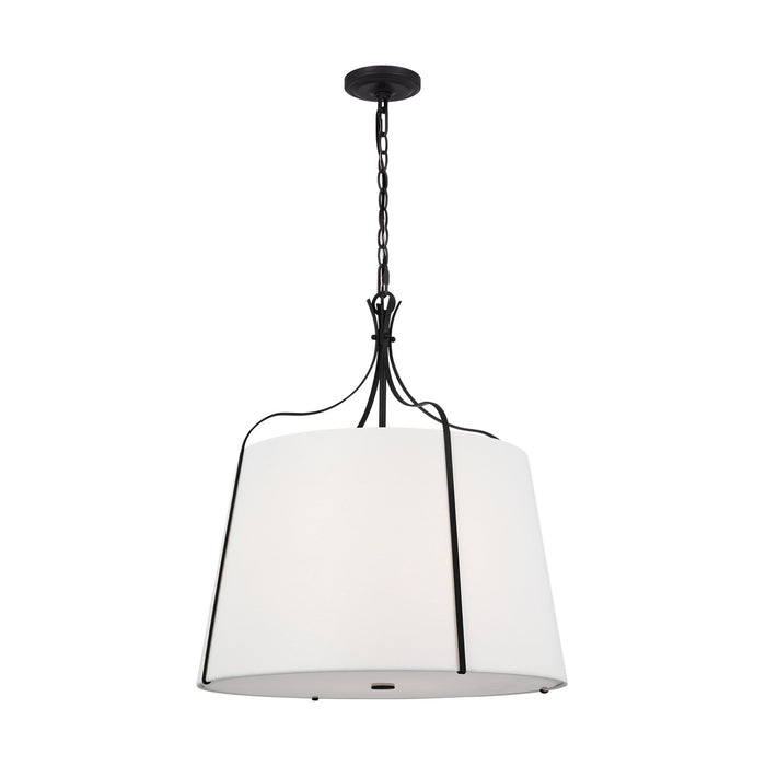 Myhouse Lighting Visual Comfort Studio - AP1264SMS - Four Light Pendant - Leander - Smith Steel