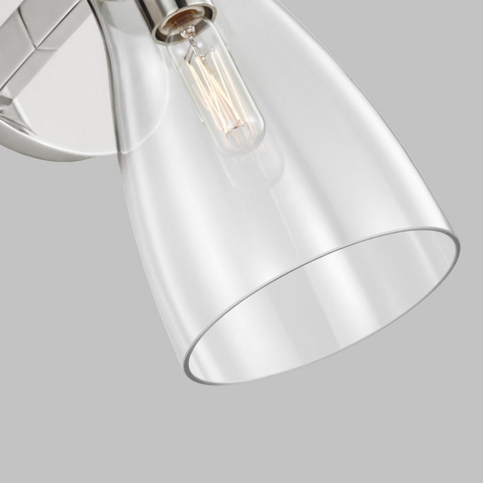 Myhouse Lighting Visual Comfort Studio - AEV1001PN - One Light Bath Fixture - Moritz - Polished Nickel