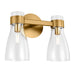 Myhouse Lighting Visual Comfort Studio - AEV1002BBS - Two Light Bath Fixture - Moritz - Burnished Brass
